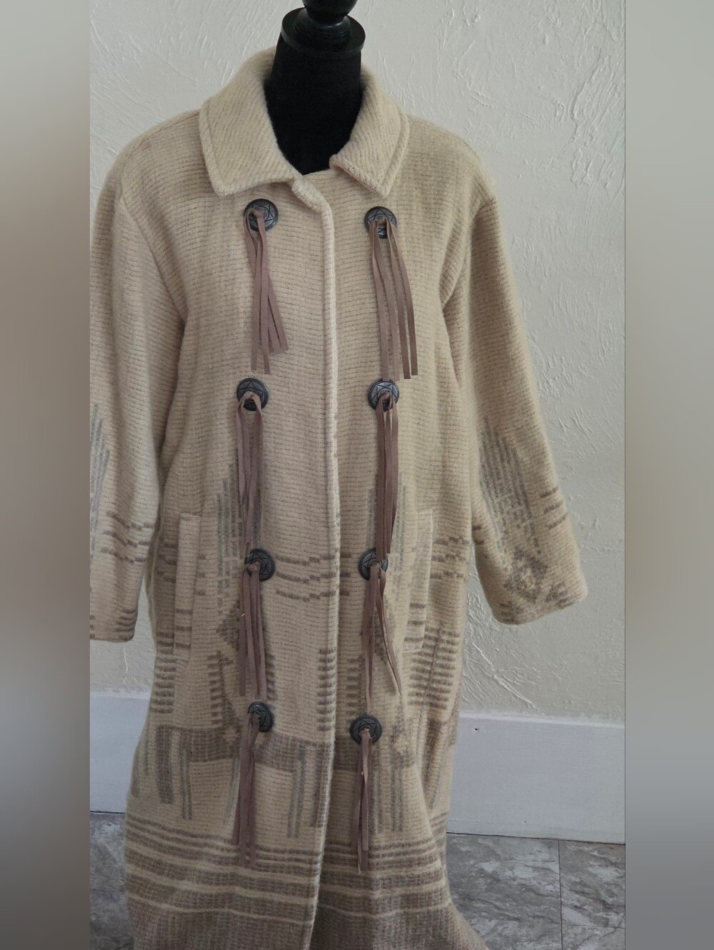 Woolrich Southwestern Wool Blanket Coat